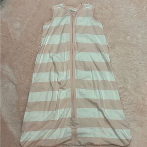 Burt's Bees Baby Pink and White Sleep Sack